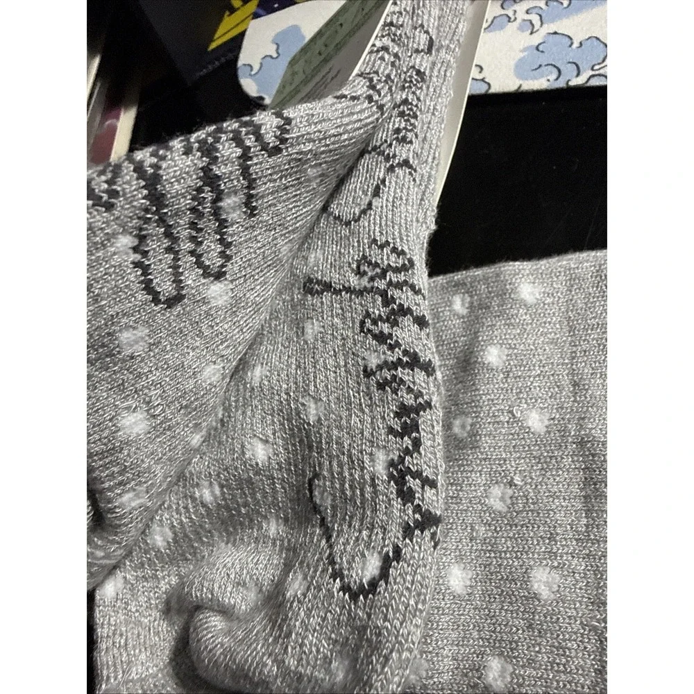 Snuggle Shield Luxe Protection Bamboo Compression Socks Gray Polka Dot 10-15mmHg